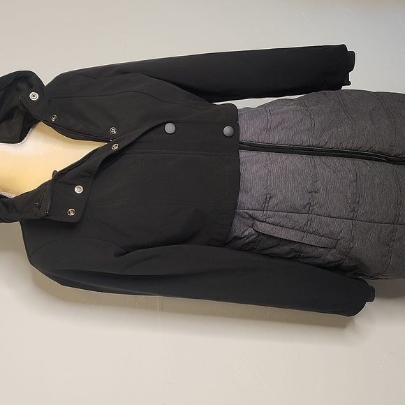 Size S Prana black and gray  jacket.  D38 - Picture 2 of 13